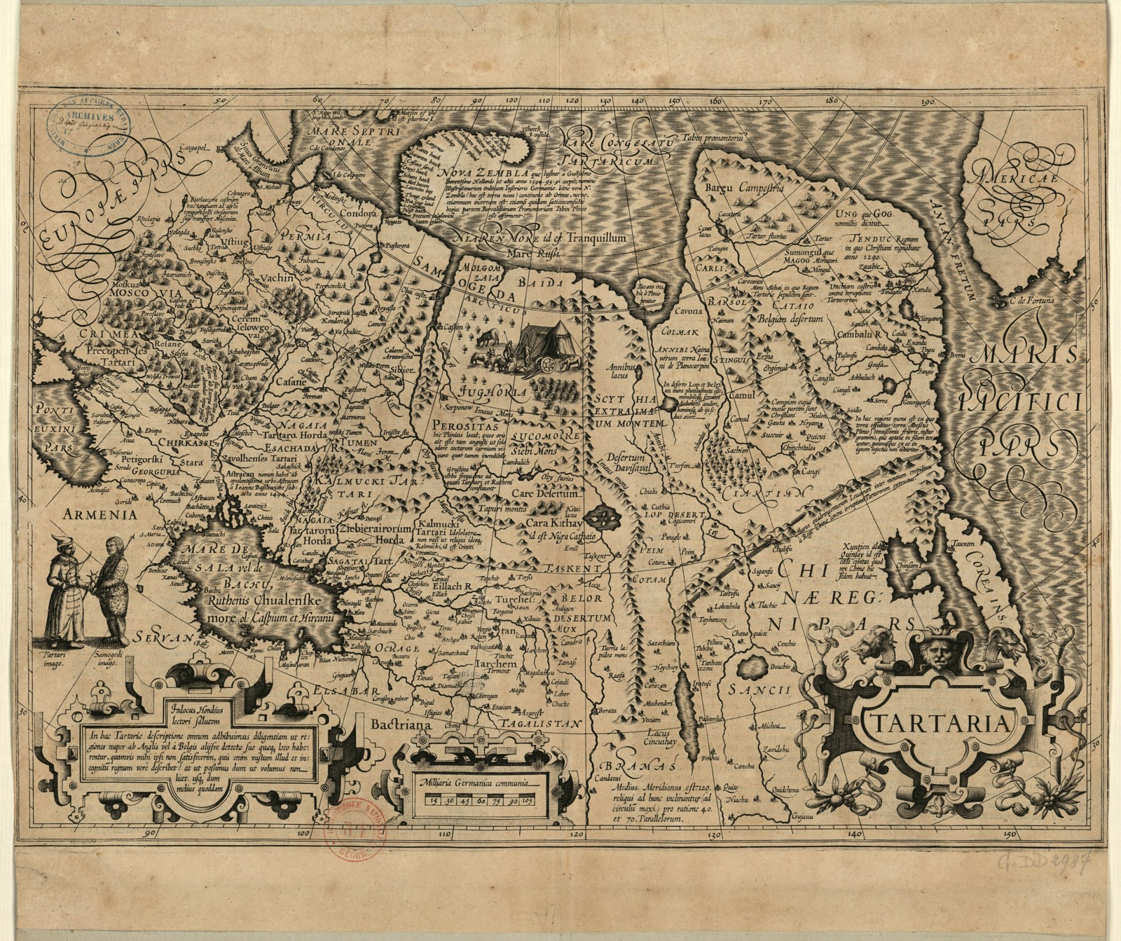 Gérard Mercator et Jodocus Hondius, « Tartaria », 1595. Domaine public.